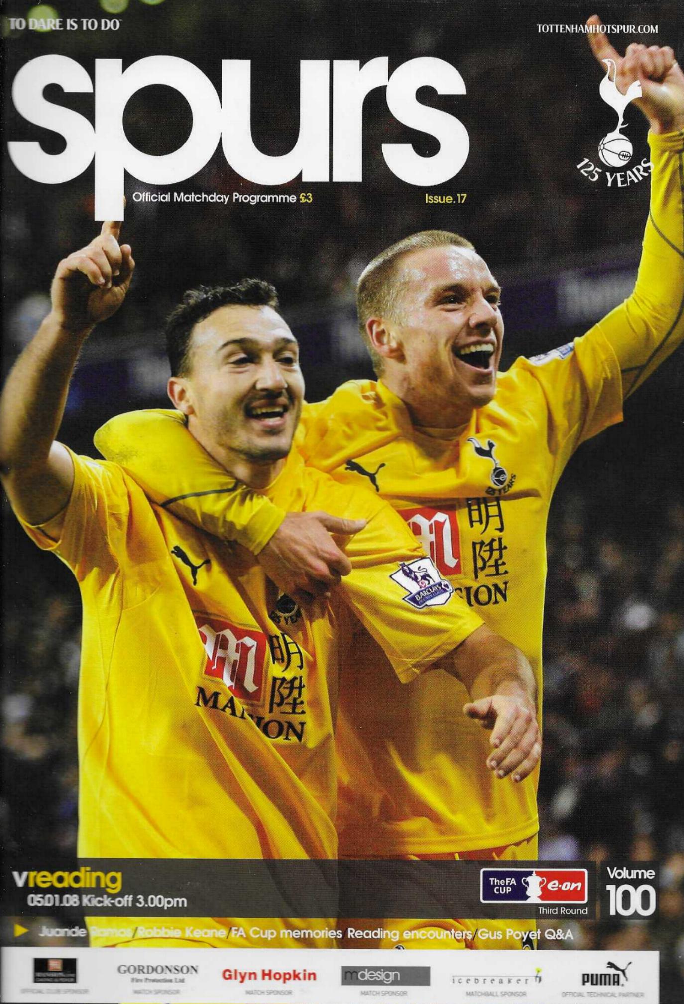 TOTTENHAM HOTSPUR v READING 2007/08 (FA CUP)